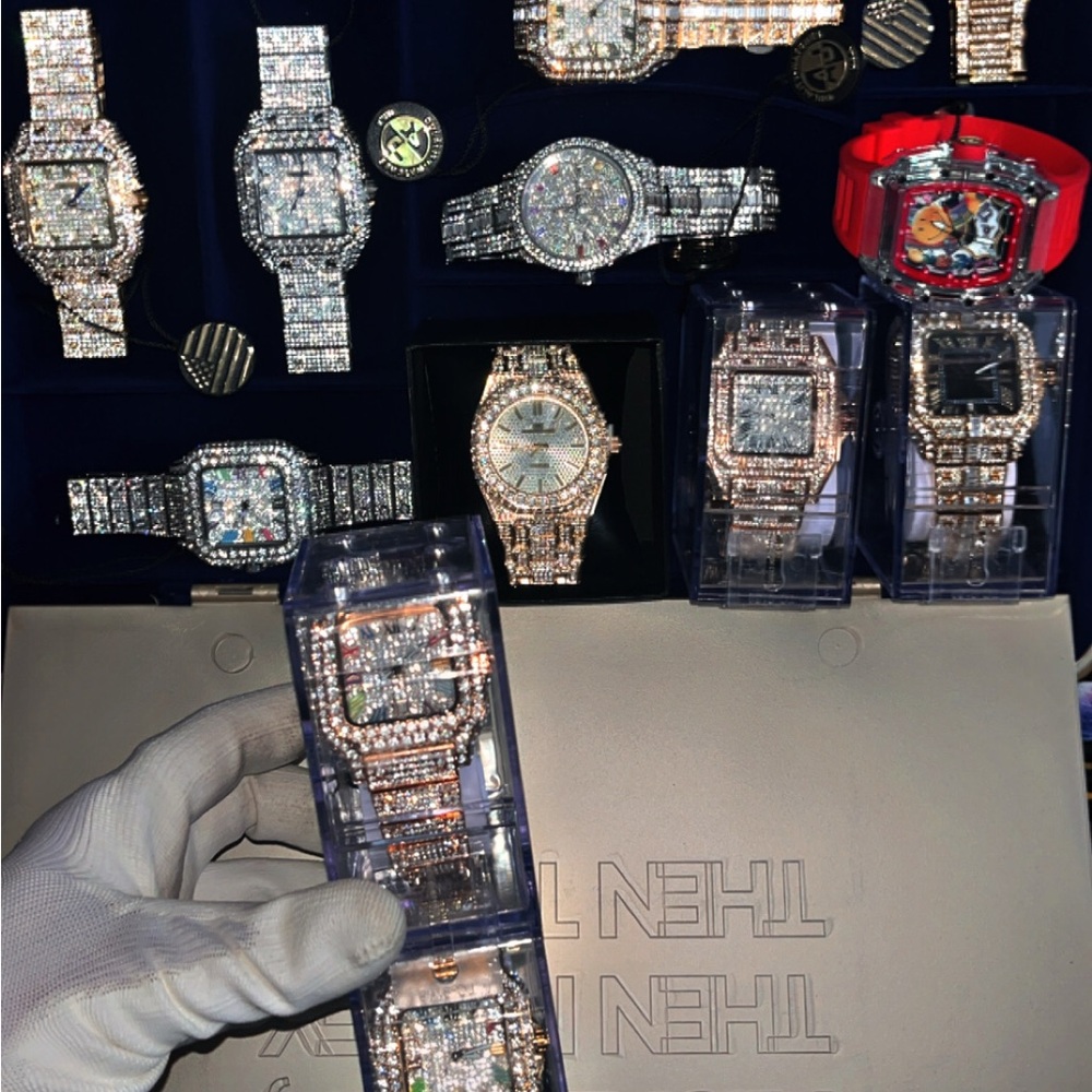 Luxury Lab Diamond-Studded Watches Collection.